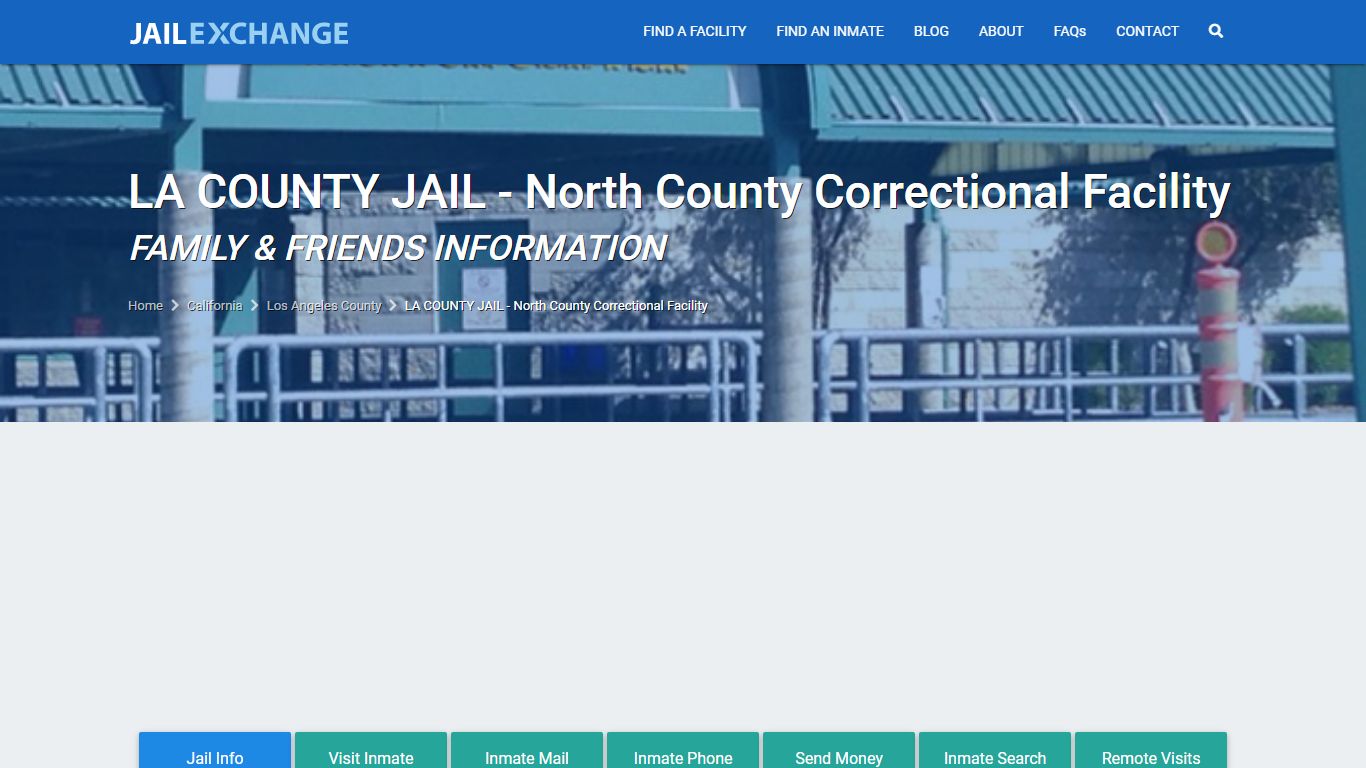 LA COUNTY JAIL - North County Correctional Facility CA | Booking ...